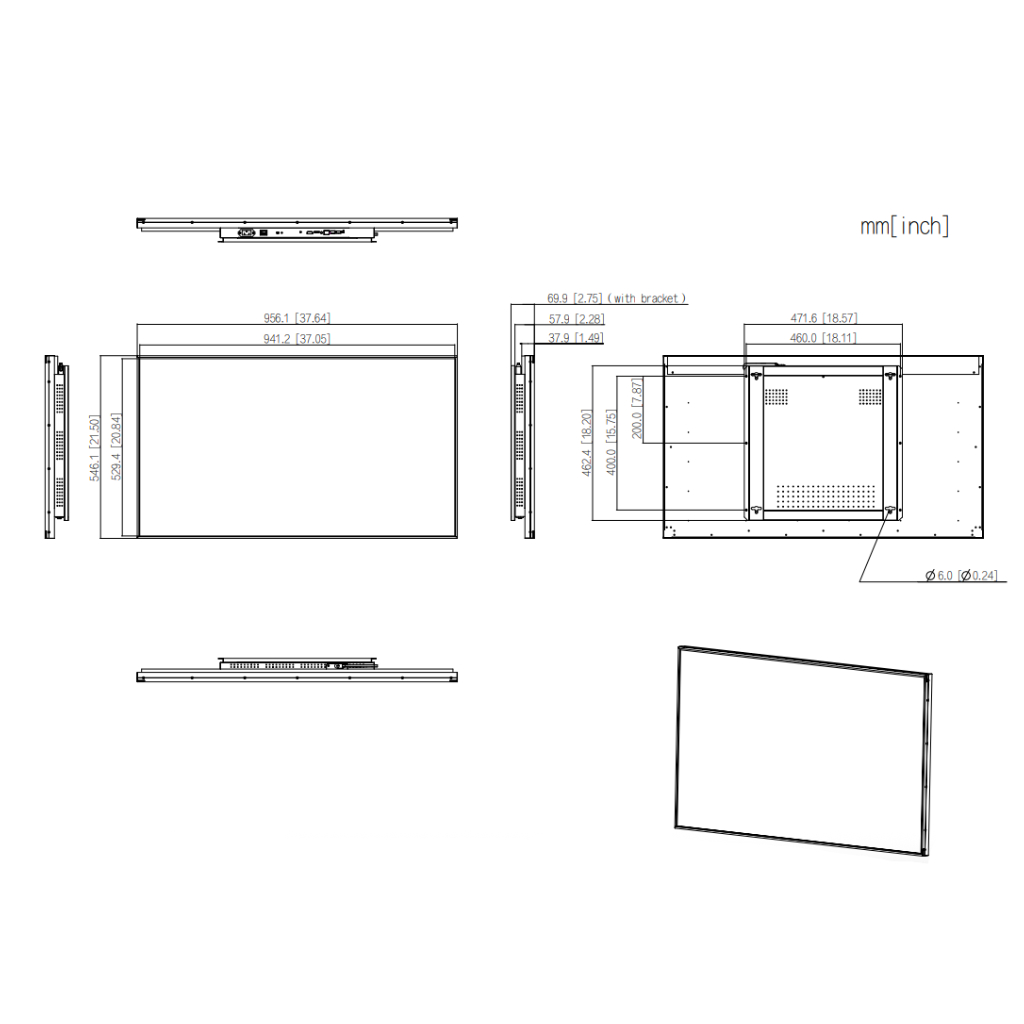 LDH43-SAI400K - Monitor 43" Dahua Digital Signage Android Ethernet Multimedia HDMI 4K