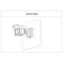 Caja conexiones impermeable cuadrada con anclaje circular en 4 puntos para IPC-MFW5241T2-E3-ASE