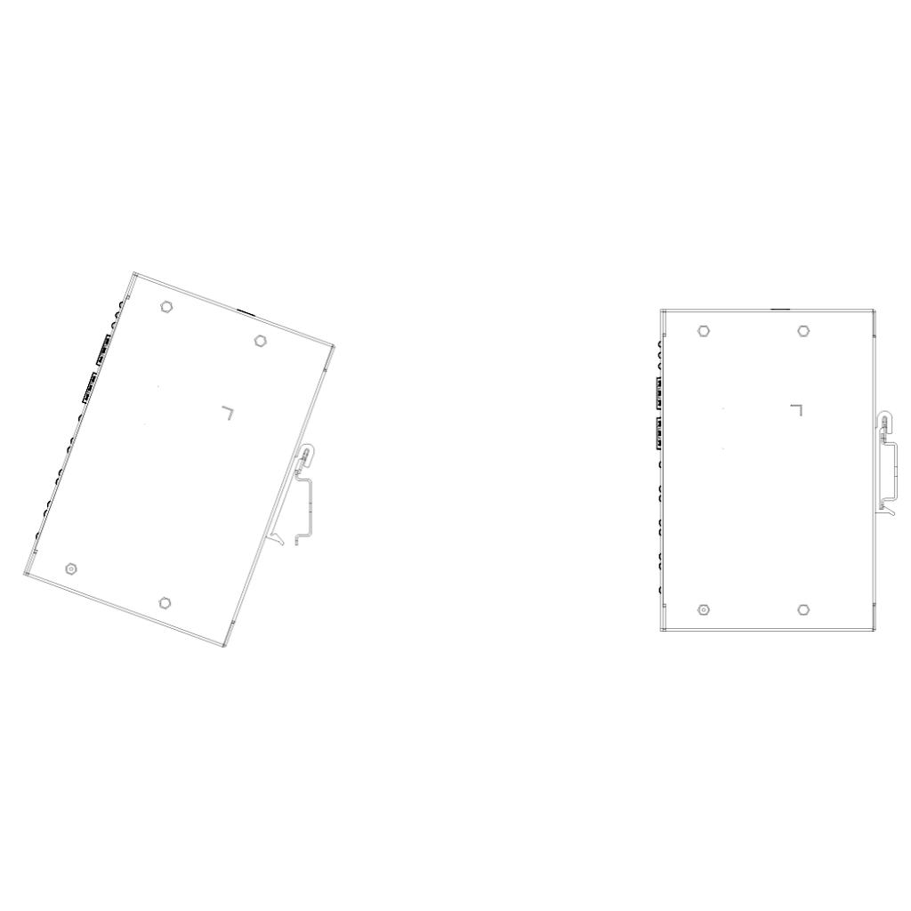 Switch Hardened 2 puertos 1RJ45 Gigabit + 1SFP Gigabit Gestionable en Cloud Layer2