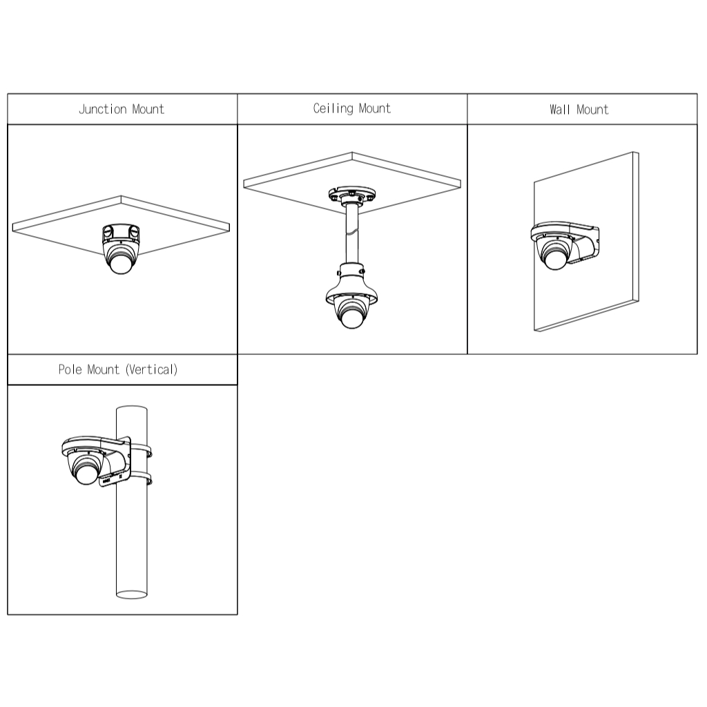 MiniDomo HDCVI 4EN1 5M Iluminación Dual LED30m/IR30m 3.6mm IP67 MIC