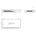 Switch PoE 24 puertos 10/100 + 2 Combo Gigabit RJ45/SFP Uplink 240W Gestionable en Cloud Layer2