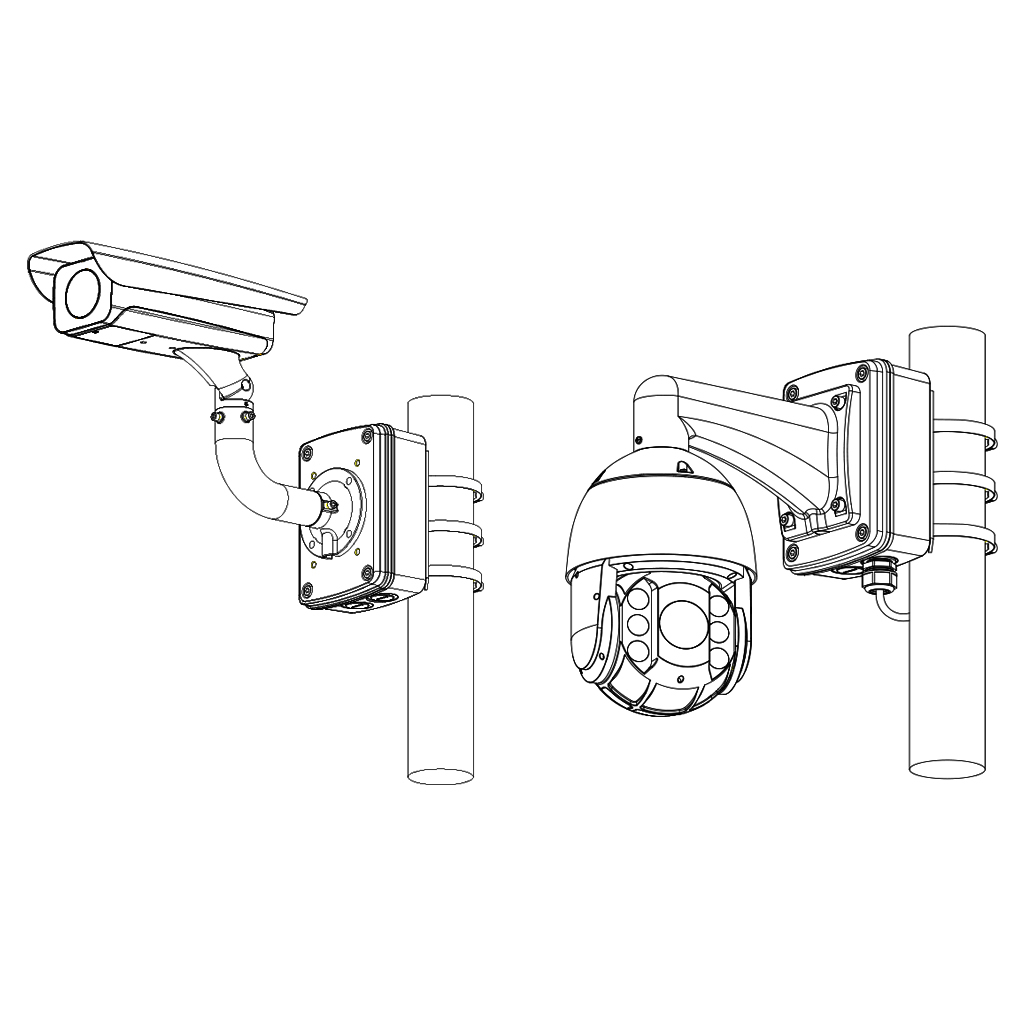 Caja conexiones IP66 para Domos motorizados