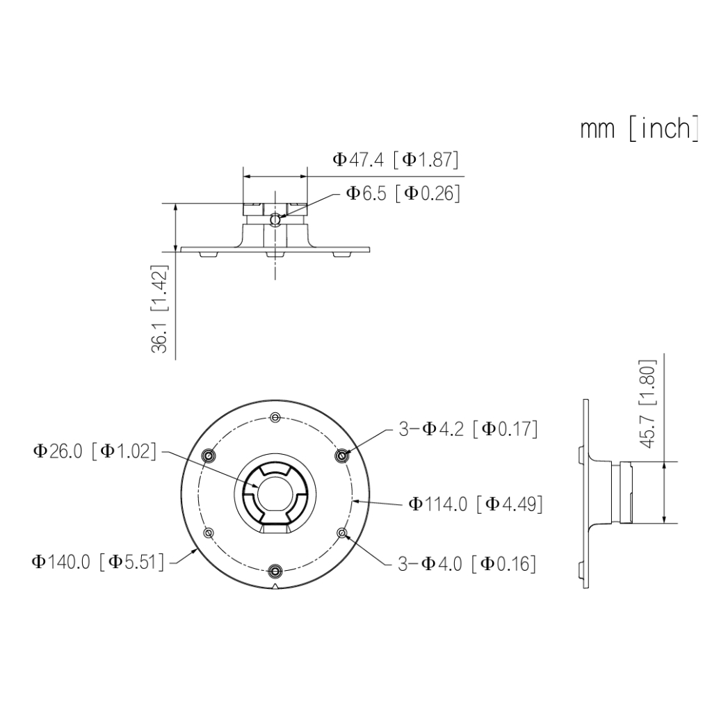 Adaptador de montura PFB300C PFB303W PFA111