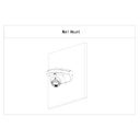 Soporte pared para Domos para Domos y MiniDomos. Color negro