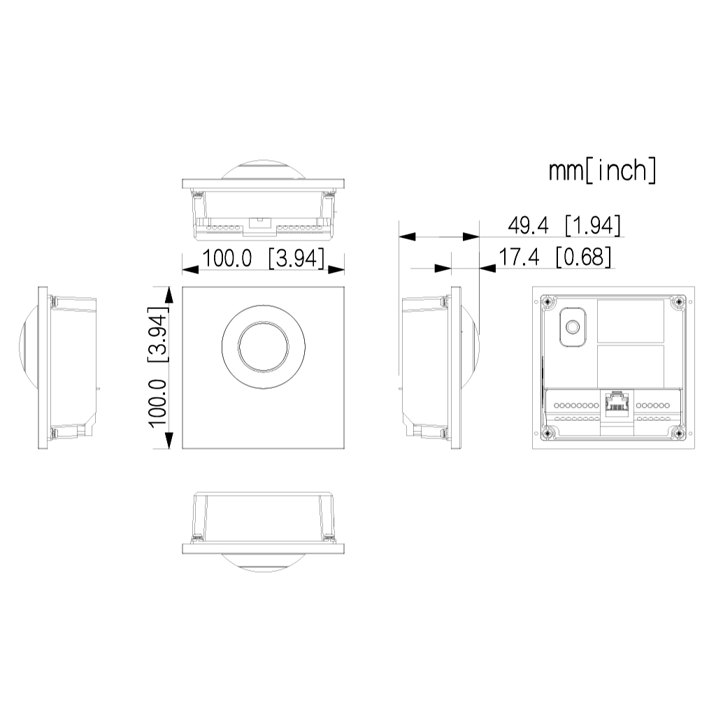 Estación Exterior Modular para Videoportero IP con Cámara y 1 Botón para Series VTO4202F-X