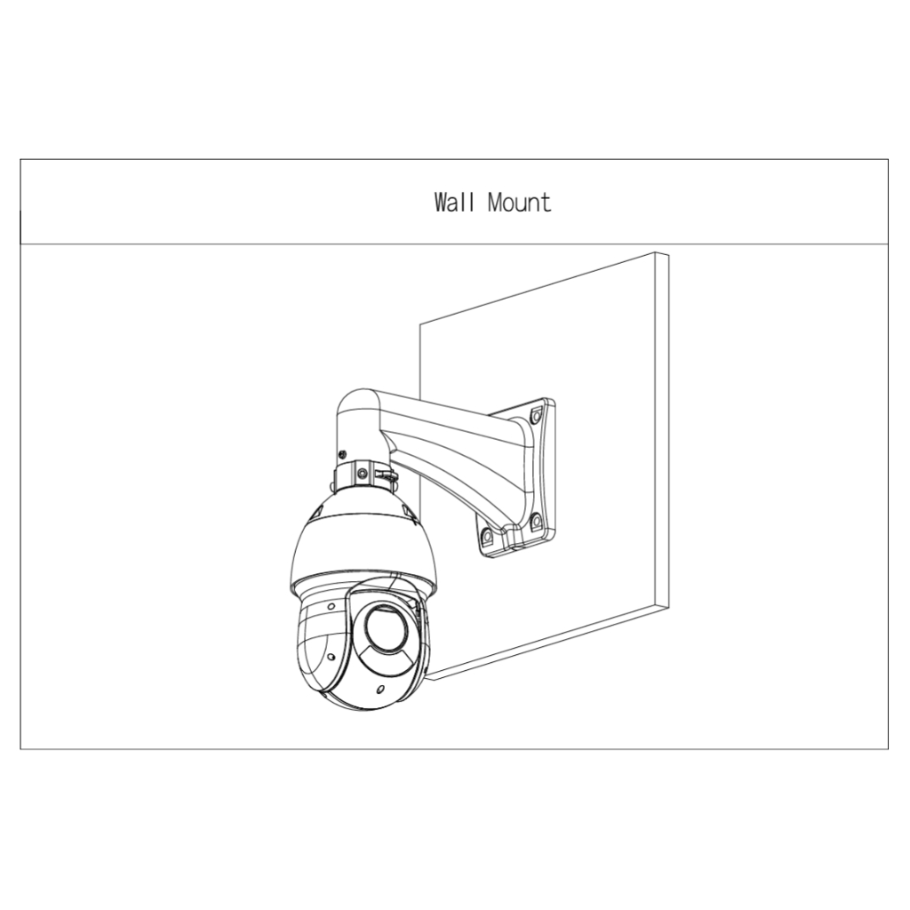 Soporte para montaje en pared para cámaras PTZ