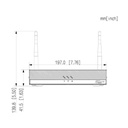 NVR 4ch 80Mbps H265 HDMI 1HDD WiFi Antena Dual