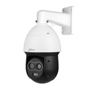 Domo PTZ Híbrido IP Térmico 256*192 7mm + 4M 8mm IP66 12V PoE+ AUDIO E/S AI