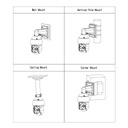 Domo PTZ Híbrido IP Térmico 256*192 7mm + 4M 8mm IP66 12V PoE+ AUDIO E/S AI