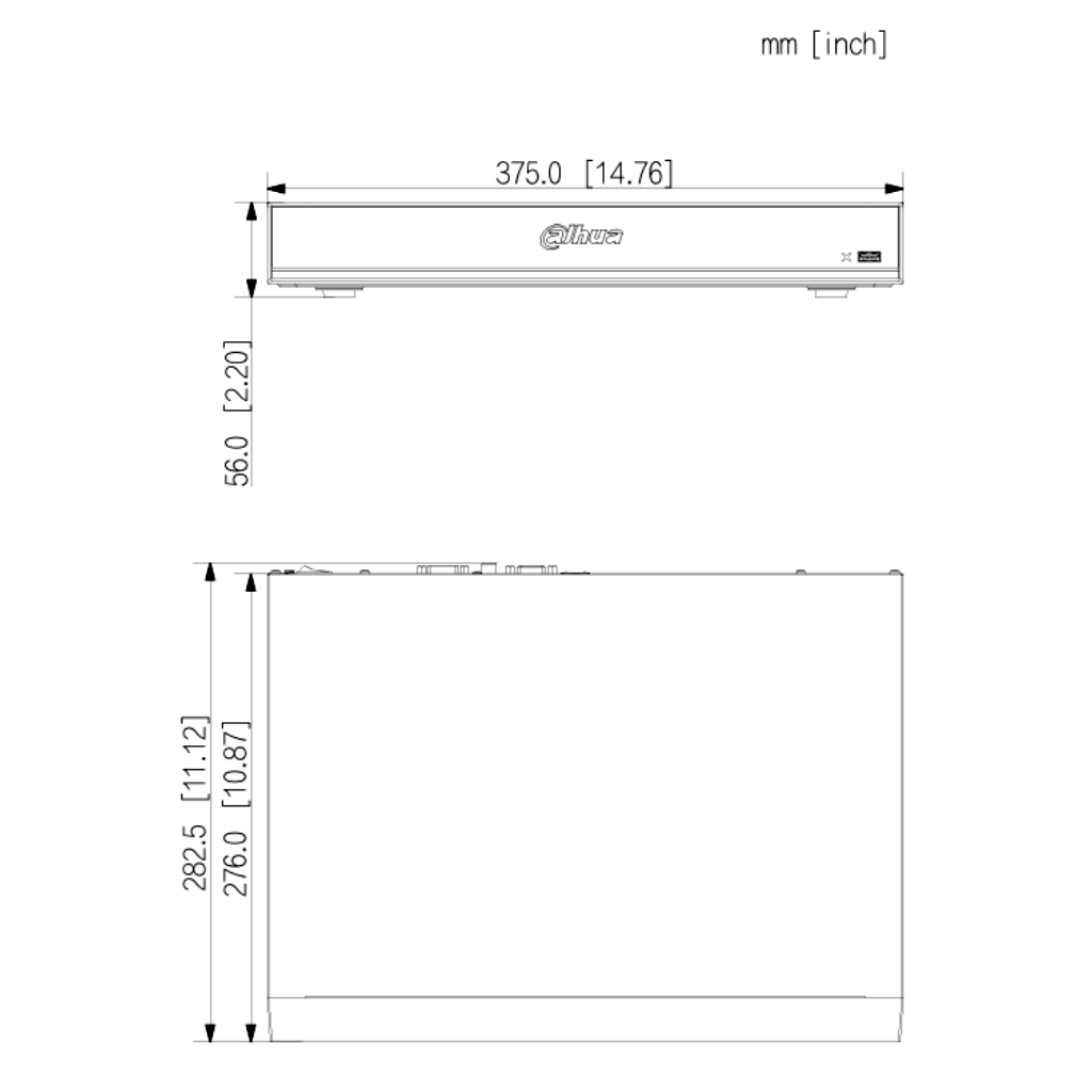 NVR 32ch 512Mbps H265 8K HDMI 2HDD E/S AI