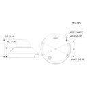 Cámara de ascensor IP H265 4M WDR Starlight LED/IR10m 2.1mm PoE MIC/altavoz E/S AI