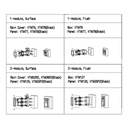 Estación Exterior Modular para Videoportero IP con Cámara y 1 Botón para Series VTO4202F-X. Bucle de inducción auditiva