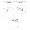 Tubular IP H265 8M WDR Iluminación Dual LED60m/IR60m 2.7-12VFM IK10 IP67 ePoE SD AUDIO MIC E/S AI