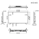 Monitor 43" Dahua para Seguridad 24/7 2xHDMI/2xUSB/VGA/AUDIO/RS-232 16:9 4K