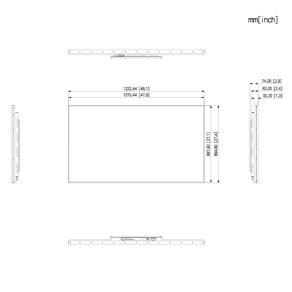 Monitor 55" Dahua Digital Signage Android Ethernet Multimedia HDMI 4K