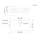 Cámara IP H265 2x4MP Dual-Directional WDR Iluminación Dual LED20m/IR30m 2.8mm IP67 IK10 PoE AUDIO MIC E/S AI