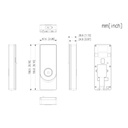 Lector Autónomo con cámara 2MP Dual-Lens Reconocimiento Facial+Tarjeta(13.56MHz/125kHz)+Remoto+QR+Bluetooth IP65