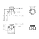 Adaptador de rosca para cámaras PTZ