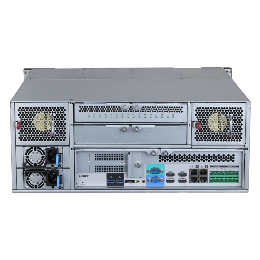 WizMind 256CH Intelligent Video Surveillance Server 4U 24HDD. Alimentación redundante