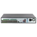 NVR 24ch 448Mbps H265 2xHDMI 24PoE 4HDD E/S AI