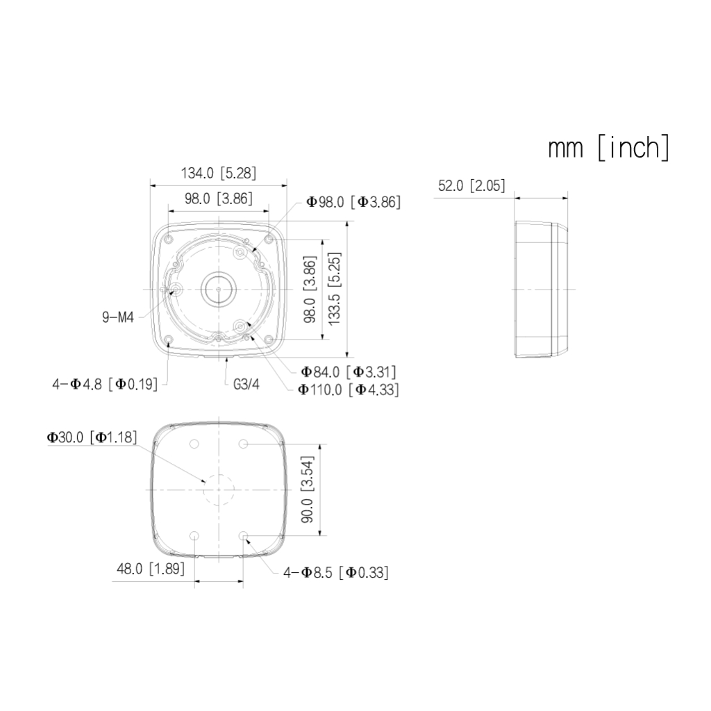 Caja conexiones para HDW5 HDB2