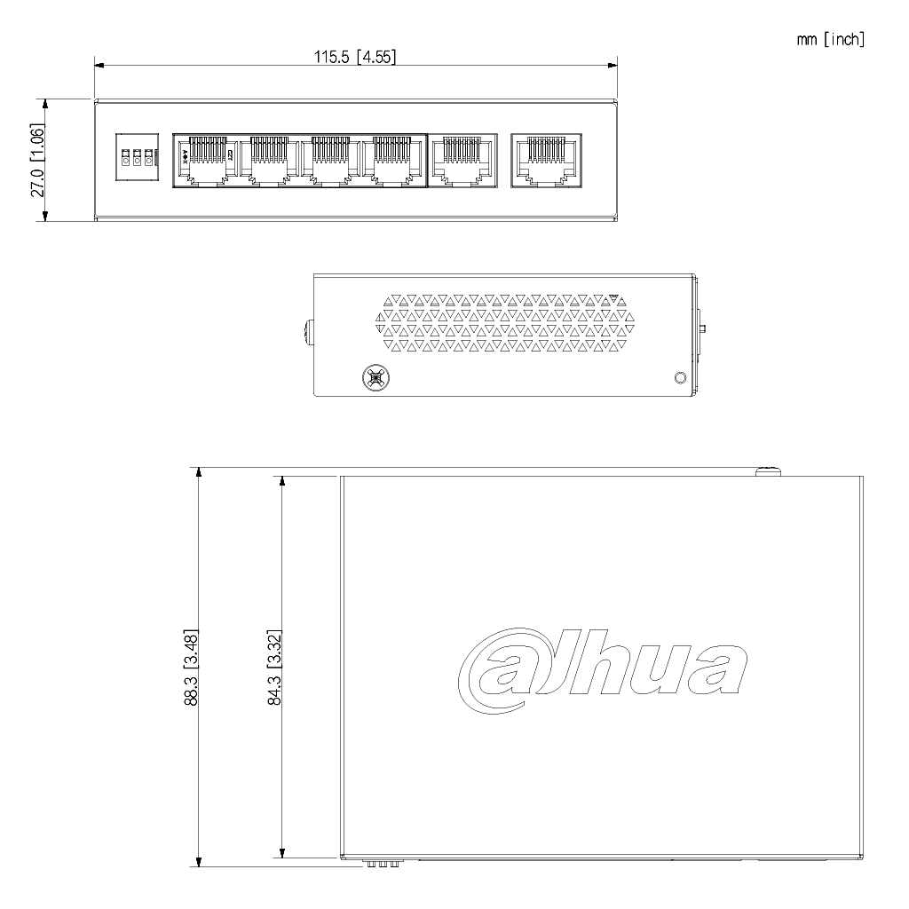 Switch PoE 4 puertos Gigabit + 2RJ45 Uplink Gigabit 60W Gestionable en Cloud Layer2