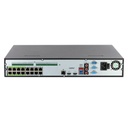 NVR 16ch 448Mbps H265 2xHDMI 16PoE 4HDD E/S AI