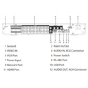 DVR 5EN1 H265 16ch 5M-N/1080P@12ips +8IP 6MP 1HDMI 2HDD E/S AI