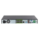 NVR 16ch 448Mbps H265 HDMI 8PoE 2HDD E/S AI