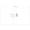 Adaptador a poste para Speed Domo, PTZ y cajas de vigilancia exterior