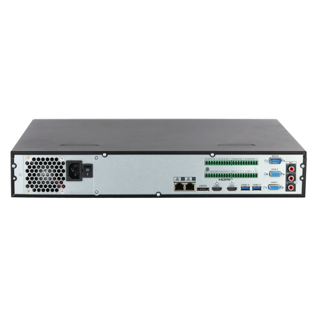 NVR 16ch 448Mbps H265 2xHDMI 4HDD 2RJ45 E/S AI