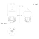Cámara PTZ IP 2M H265 WDR Starlight IR80m 16x IP66 PoE AUDIO MIC E/S AI