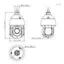 Domo PTZ IP H265 4M WDR Starlight IR100m 25x IP66 AUDIO E/S AI