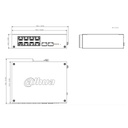 Switch Hardened PoE 8 puertos Gigabit + 2SFP Gigabit 110W Gestionable en Cloud Layer2