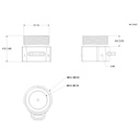 Adaptador de rosca para cámaras PTZ SD3D/SDT3E
