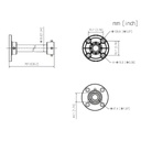 Soporte para montaje en techo para PFA10x PFA117