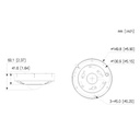 FishEye IP H265 8M IR10m 1.85mm IR10m IK10 IP67 SD PoE AUDIO MIC/Altavoz E/S AI