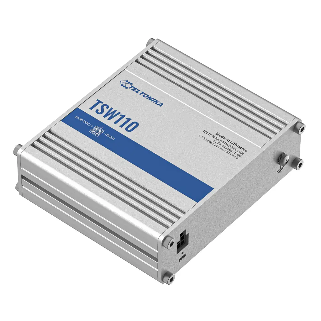 [TSW110] Switch Teltonika Industrial 5 puertos Gigabit L2 No_Gestionable.webp