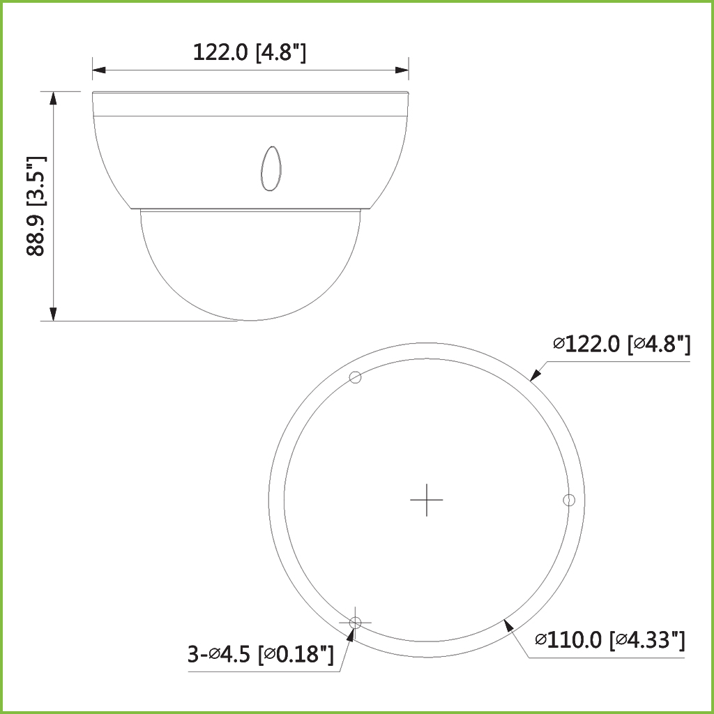 Domo HDCVI 4M DN WDR Starlight+ IR30m 3.7-11mm VFM IP67 IK10