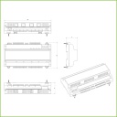 Módulo de control de acceso para cuatro puertas Esclavo para Master ASC2204C-H