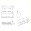 Módulo de control de acceso para cuatro puertas Esclavo para Master ASC2204C-H