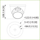 Domo IP H265 5M DN WDR Starlight IVS IR40m 2.7-13.5VFM IP67 PoE SD