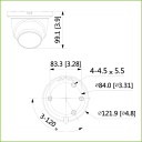 Domo IP H265 4M QHD DN SMART WDR Starlight IVS SMD IR50m 2.8mm IP67 PoE MIC AI