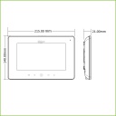 Monitor Interior 7&quot; de Superficie para Videoportero IP WIFI PoE SD 6E 1S Alarma Blanco