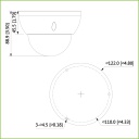 Domo IP H265 AI 2M DN SMART WDR Starlight IVS SMD IR40m 2.7-13.5VFM IP67 IK10 PoE AI