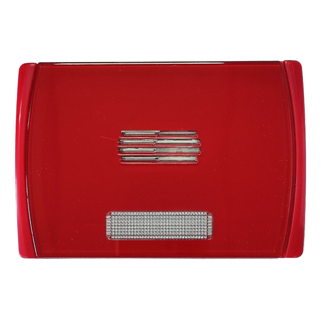 Sirena interior. Color rojo con indicador luminoso led. 24Vdc