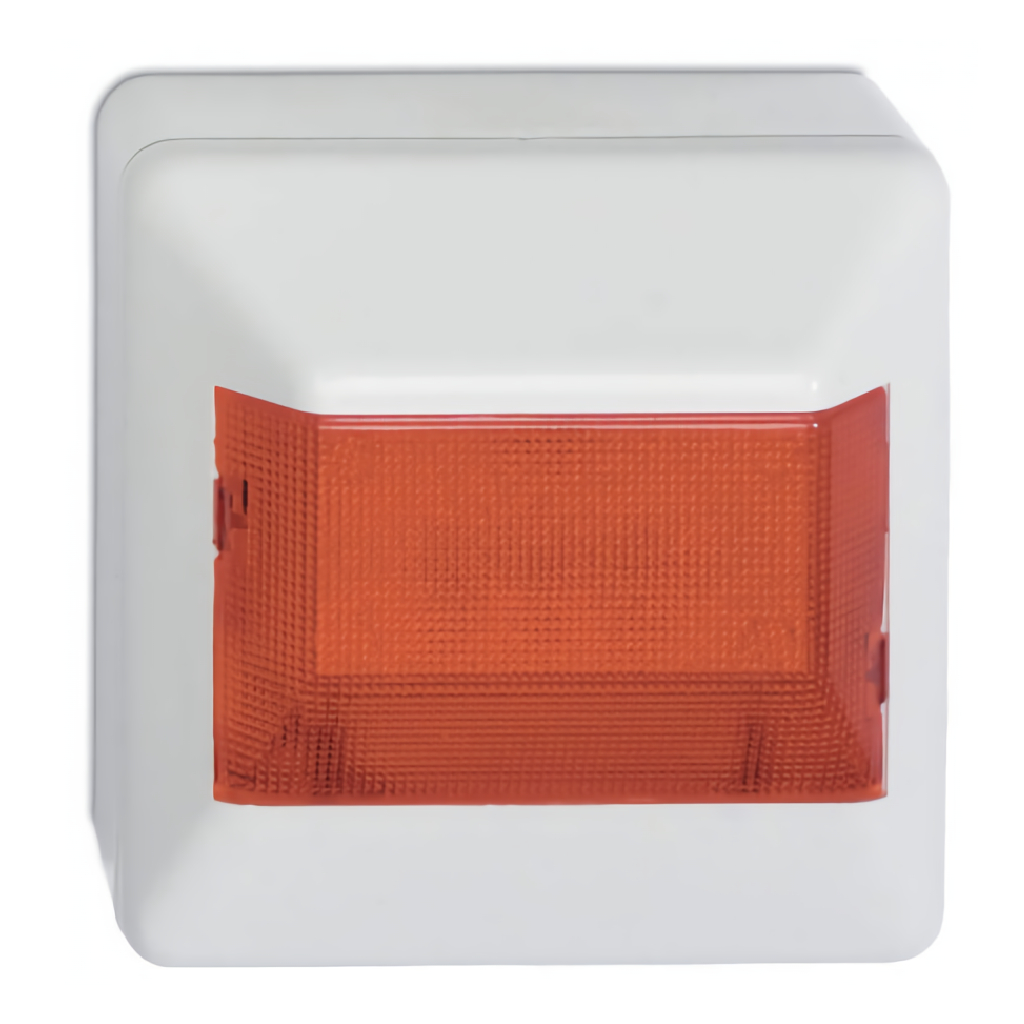 Piloto indicador de acción. Conexión directa a detector de incendio. 3 LEDs