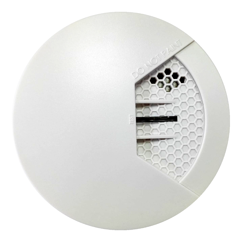 Detector óptico de humo vía radio. Montaje en techo. Led de estado. Sirena incorporada 85dB