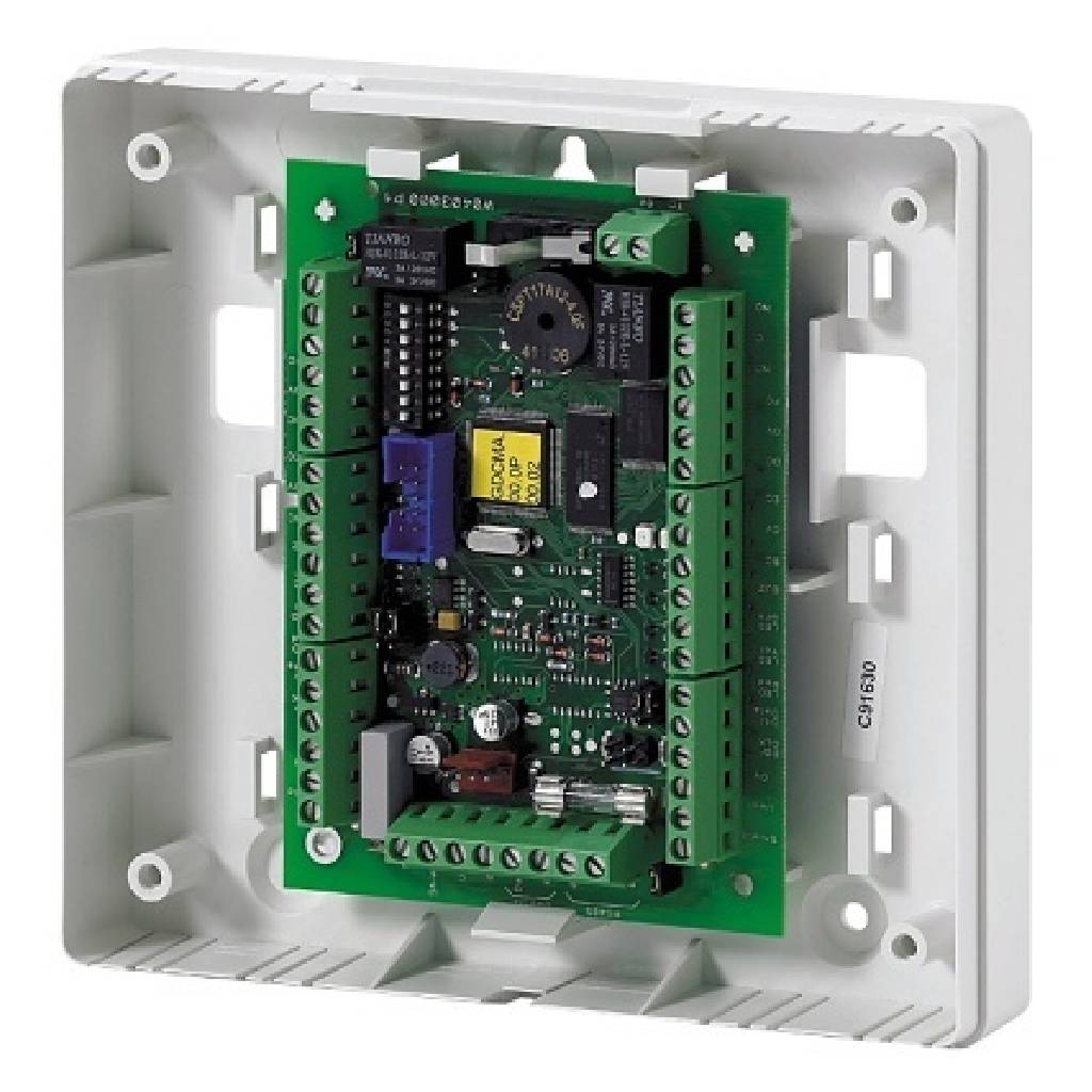 Módulo Control de Accesos Galaxy. 2 x (Lector, estado, pulsador, relé), caja plastica