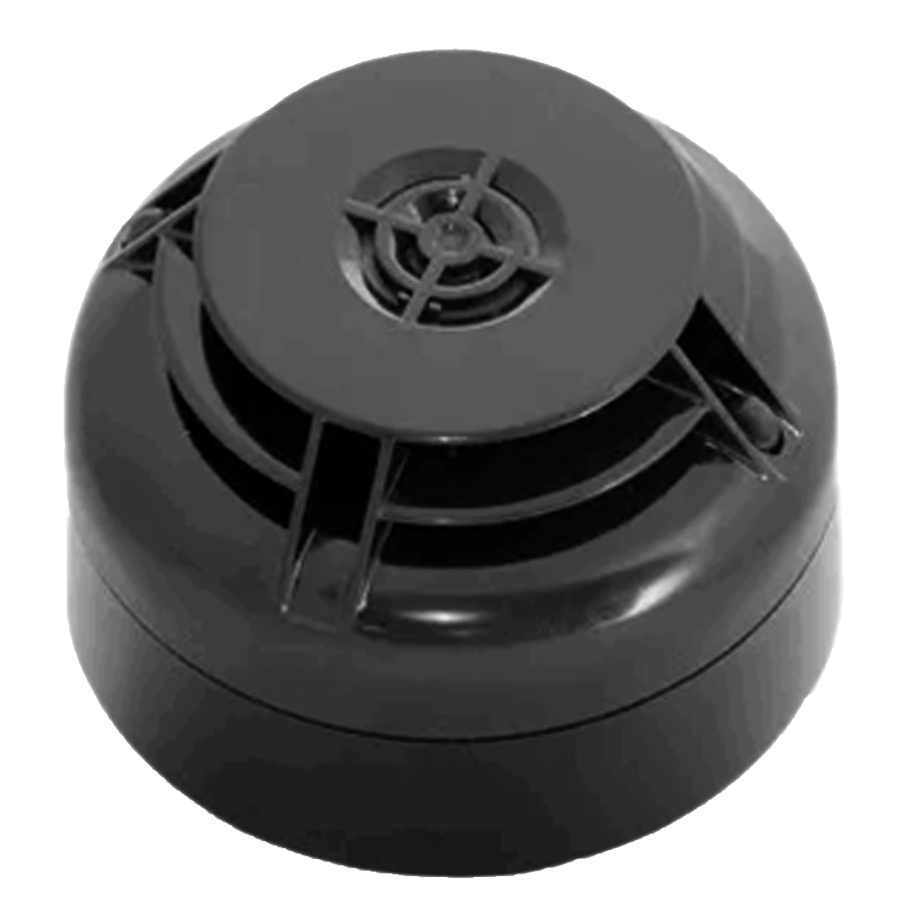 Detector óptico de humo con aislador incorporado, color negro